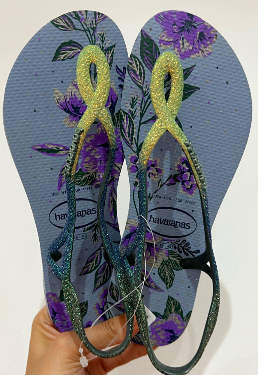 Havaianas Luna Glitter Verde Organic