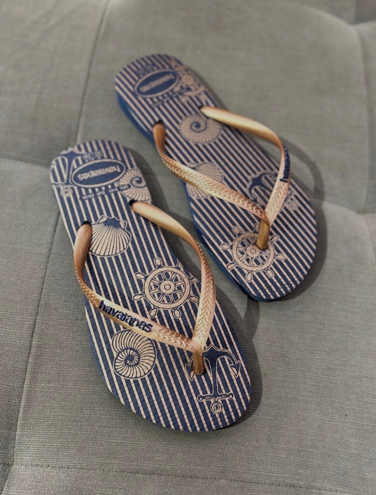 Havaianas Slim Nautical Blue Gold