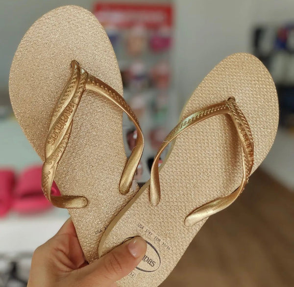 Havaianas Fantasia Glitter Gold