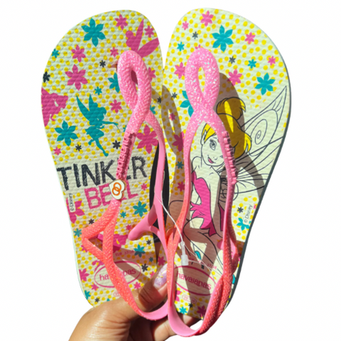 Havaianas Luna Glitter Fée Clochette Rosa