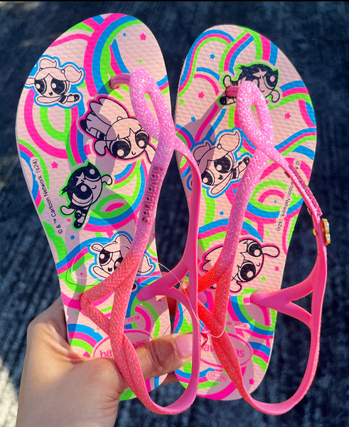 Havaianas Luna Glitter Super Nana Rosa Rosa