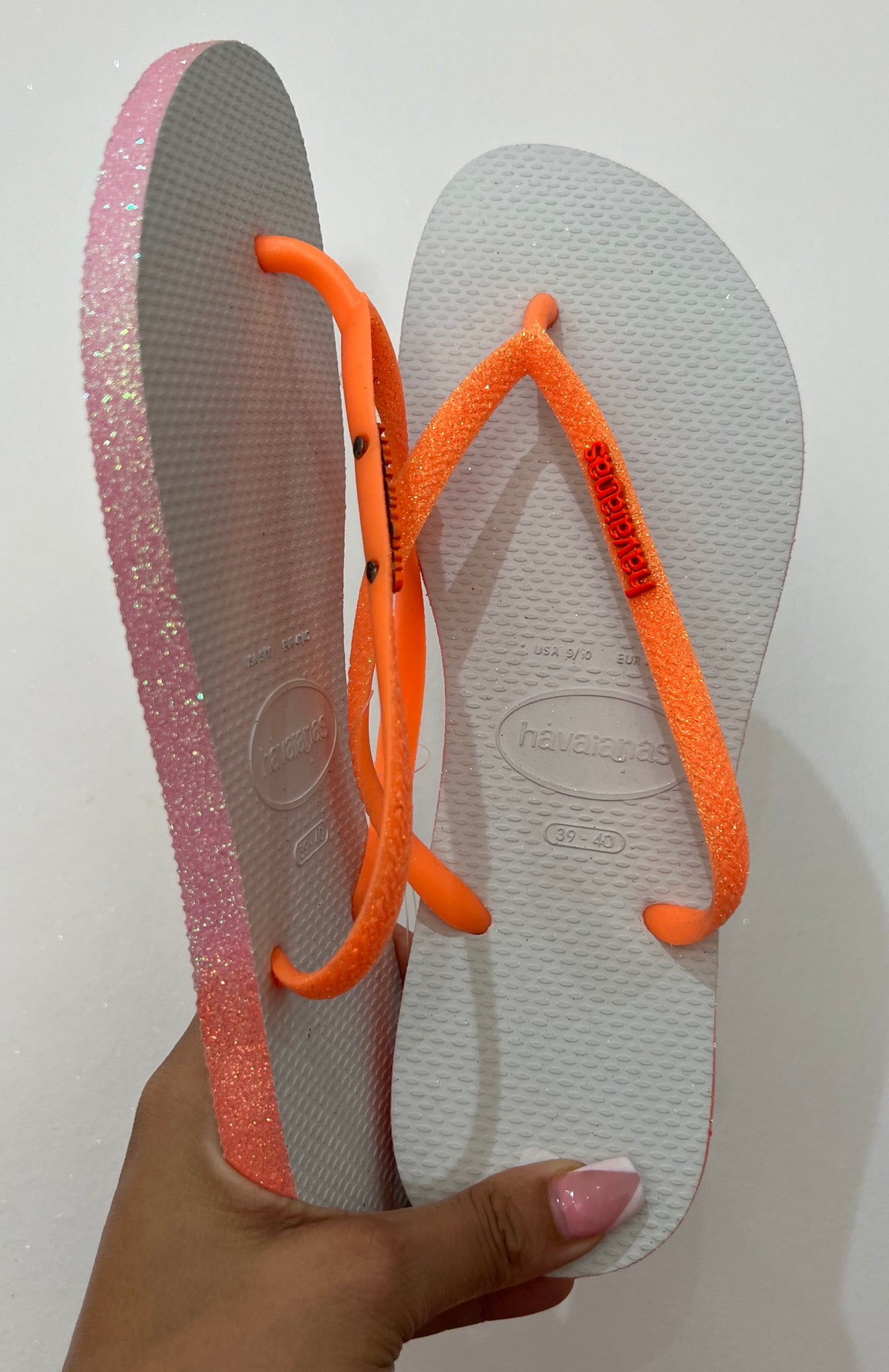 Havaianas Slim Star Glitter Laranja dg