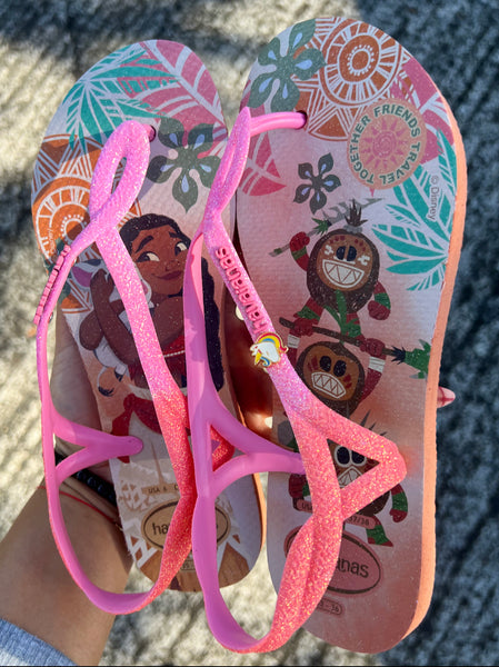 Havaianas Luna Glitter Moana Rosa Nude