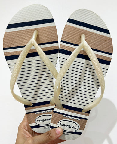 Havaianas Slim Nautical Branca Marine