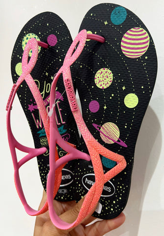 Havaianas Luna Glitter Astro Black D