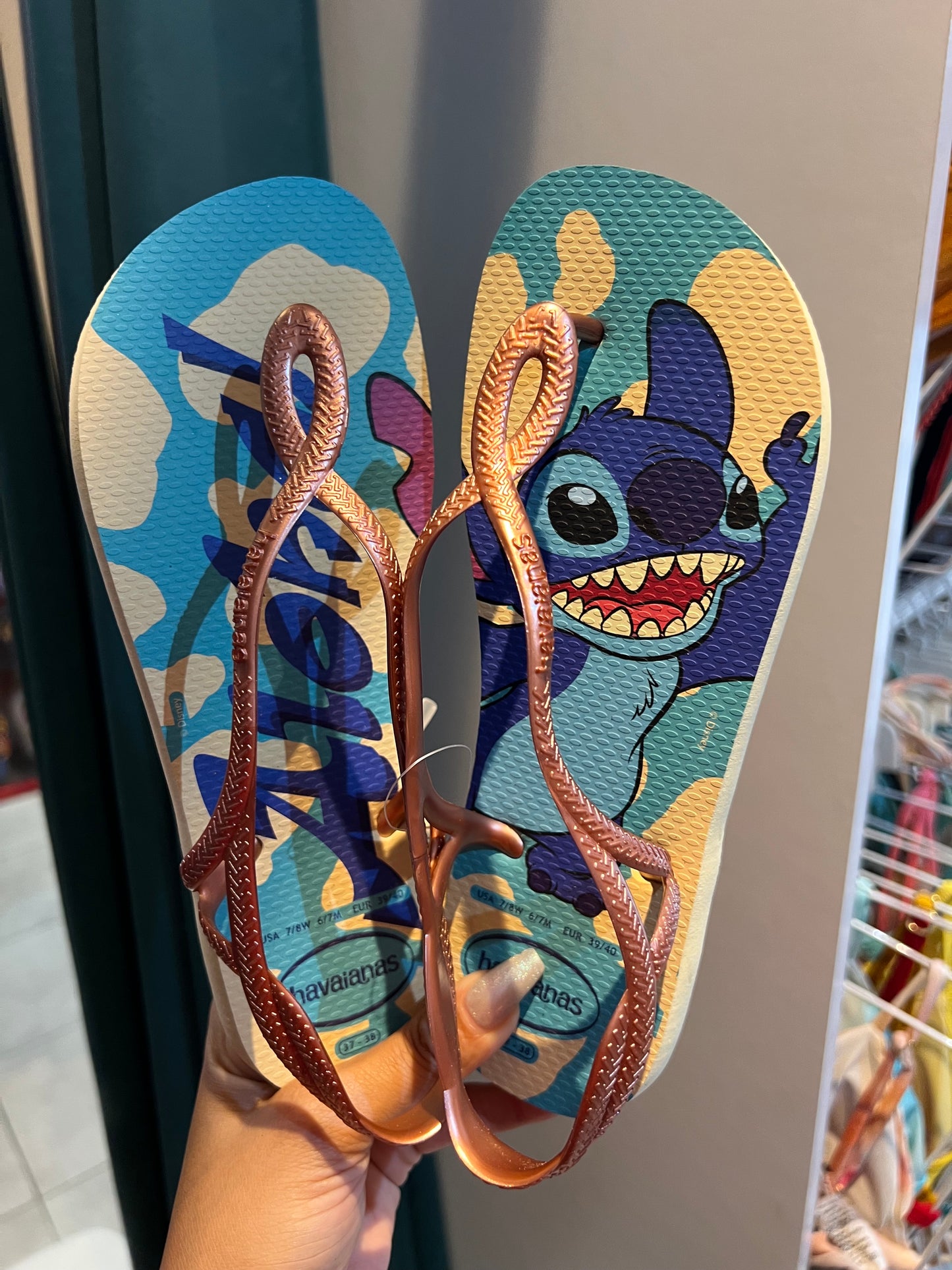Havaianas Luna Stitch Aloha Blue