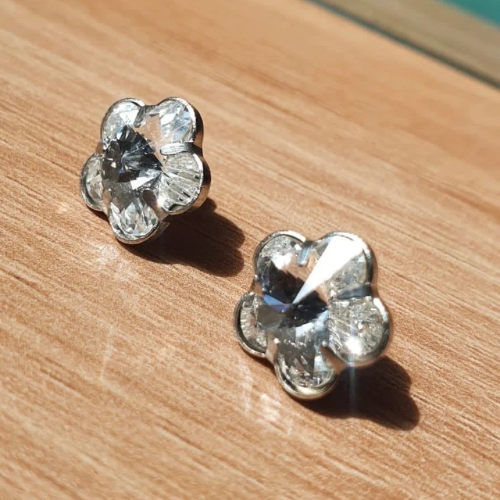 Crystal Bijou Fleur Blanc