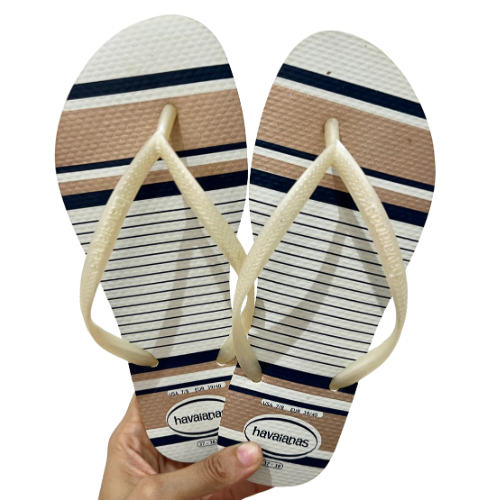 Havaianas Slim Nautical Branca Marine