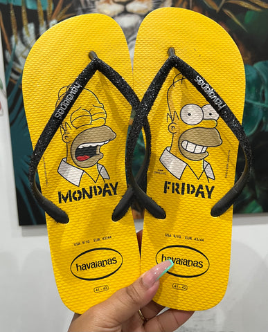 Havaianas Simpson Monday VS Friday