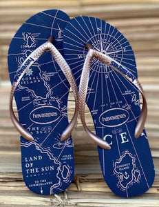 Slim cheap nautical havaianas