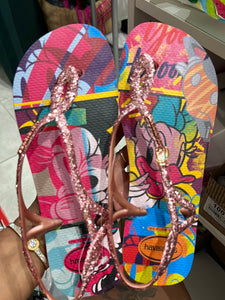 Havaianas Luna Glitter minnie